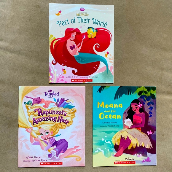 3 New Disney Princess Scholastic Books - Picture 1 of 10